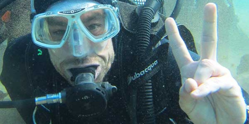 Paul discover scuba diver Lanzarote